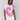 Pink tie-dye top with a stylish split neckline, perfect for casual wear by Charlie B.