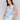Denim sleeveless top with crew neckline by Charlie B.