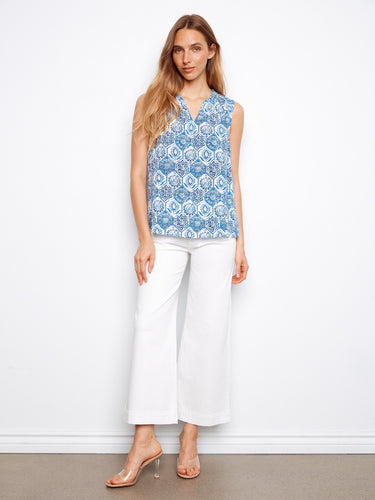 Stylish top showcasing a ruffled neckline that adds a touch of femininity to your outfit, crafted by Charlie B.