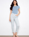These jeans feature a slim fit design, offering a sleek and modern silhouette. Crafted with precision by Charlie B.