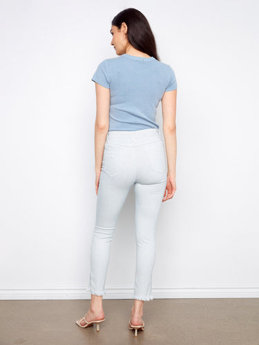 Crafted from stretch twill fabric, these jeans provide comfort and ease of movement throughout the day. Made thoughtfully by Charlie B.