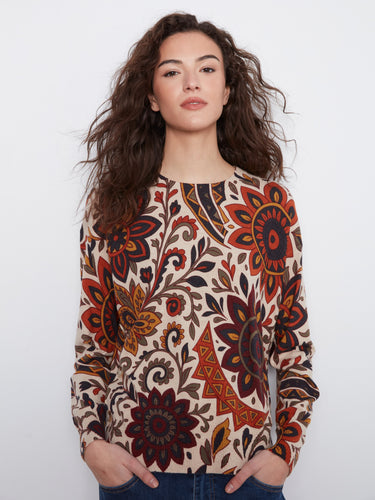 Crafted for both comfort and style, this sweater's unique pattern ensures you'll turn heads wherever you go by Charlie B.