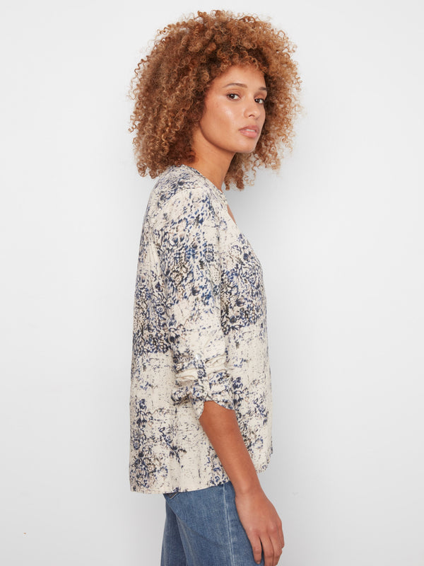 Printed Viscose Blouse - Seraphine