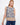 Blue sleeveless top with a striking pattern and crew neckline, accented by a detailed border design for added flair by Charlie B.