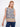Blue sleeveless top with a striking pattern and crew neckline, accented by a detailed border design for added flair by Charlie B.