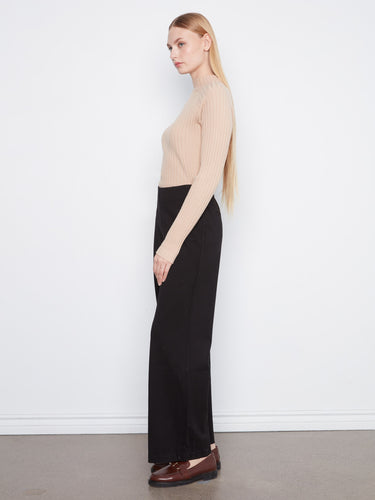 Stylish stretch ponte fabric ensures a comfortable fit in these regular rise pants, perfect for any occasion. By Charlie B.