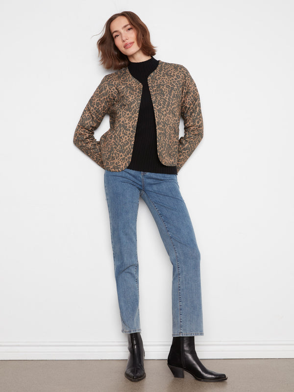Reversible Animal Print Quilted Jacket - Imprint