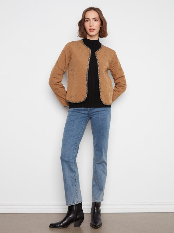Reversible Animal Print Quilted Jacket - Imprint