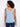 Chic light blue tank in soft fabric, designed with a relaxed fit to enhance everyday wearability. By Charlie B.