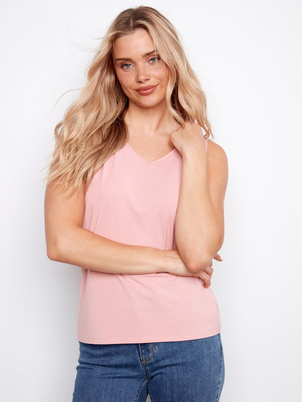 Reversible Bamboo Cami - Peony