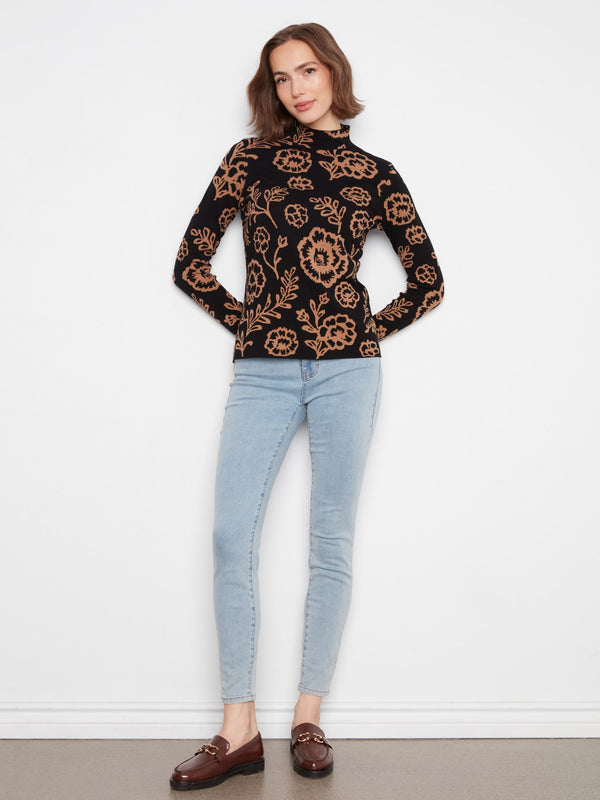 Reversible Mock Neck Sweater - Ember