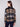 Elegant cocoa plaid jacket featuring a secure button front closure for added sophistication by Charlie B.