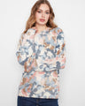 Floral sweater with a classic crew neck, offering a stylish and comfortable fit for any casual outing. By Charlie B.