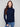 Elegant long-sleeve navy knit with a comfortable ribbed texture by Charlie B.