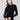 Black ribbed knit sweater featuring a chic mock neck design, perfect for versatile styling by Charlie B.