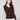 Mocha sweater featuring a slim fit design with heart rivets adding charm to the sleeves by Charlie B.