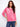 Pink sweater featuring a crew neckline, crafted from 100% cotton for comfort and style by Charlie B.