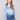 Blue satin shirt featuring a soft fabric and long sleeves, perfect for a chic look by Charlie B.