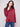 Cabernet satin knit top with ribbed cuffs and neckline, offering a cozy yet chic look by Charlie B.