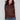 Mocha satin knit top showcasing a stylish mock neck with ribbed detailing, perfect for a chic look by Charlie B.