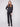 Elegant black top in satin-knit combo with ribbed neckline, designed for comfort by Charlie B.