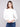 Ecru Scuba Knit Top with intricate soutache front detail, highlighting the crew neckline and stylish design by Charlie B.