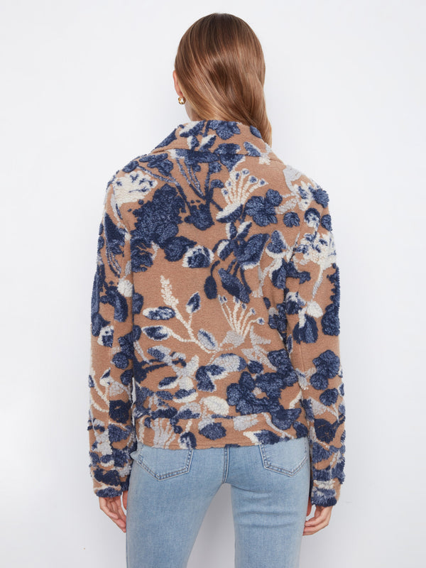 Sherpa Flocked Short Coat - Carolina
