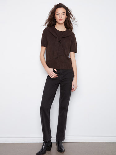 Crafted with soft knit fabric, this versatile piece offers both style and comfort by Charlie B.
