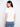 Classic white crew neck T-shirt designed with exquisite bottom hem embroidery for a refined look by Charlie B.