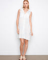 This dress features a classic shirt collar that adds elegance to its casual style, perfect for any occasion. By Charlie B.