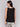 Chic princess seams on a black linen top by Charlie B.