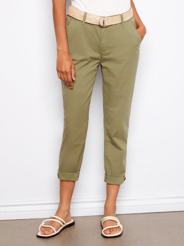 Crafted with cropped length, these pants offer a modern and stylish touch by Charlie B.