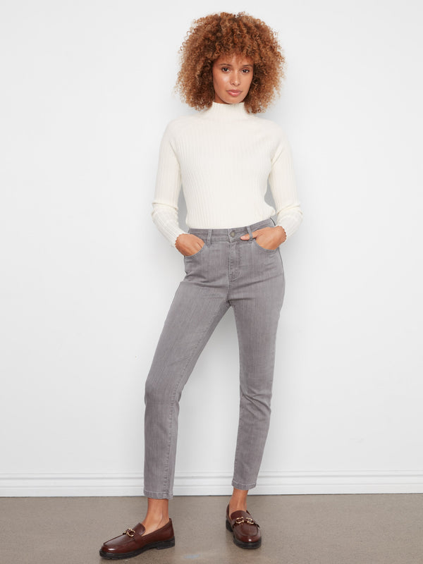 Slim Leg Jeans - Smoke Grey