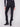 Stylish ankle-length charcoal jeans with unique velvet bow trim along the side seams by Charlie B.