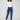 Indigo jeans featuring a stylish slim fit and folded hem, perfect for a chic look by Charlie B.