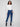 Indigo jeans featuring a stylish slim fit and folded hem, perfect for a chic look by Charlie B.