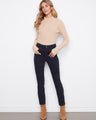 These slim leg pants feature a flattering fit, perfect for any occasion. Crafted with care by Charlie B.