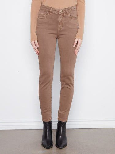 These cropped length pants provide a modern touch to any outfit, crafted with precision by Charlie B.