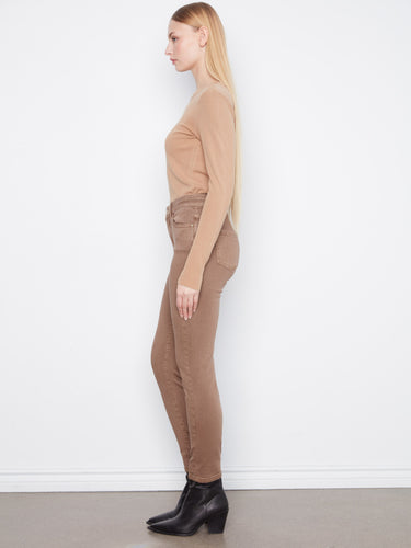 Experience the convenience of a 5-pocket design in these stylish pants, perfect for daily wear by Charlie B.