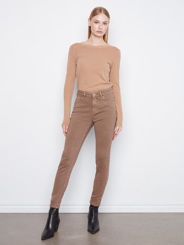 Enjoy the regular rise fit of these versatile pants that complement various tops seamlessly by Charlie B.