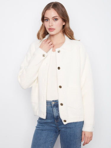 A versatile piece with a timeless button-front closure for effortless style. By Charlie B.