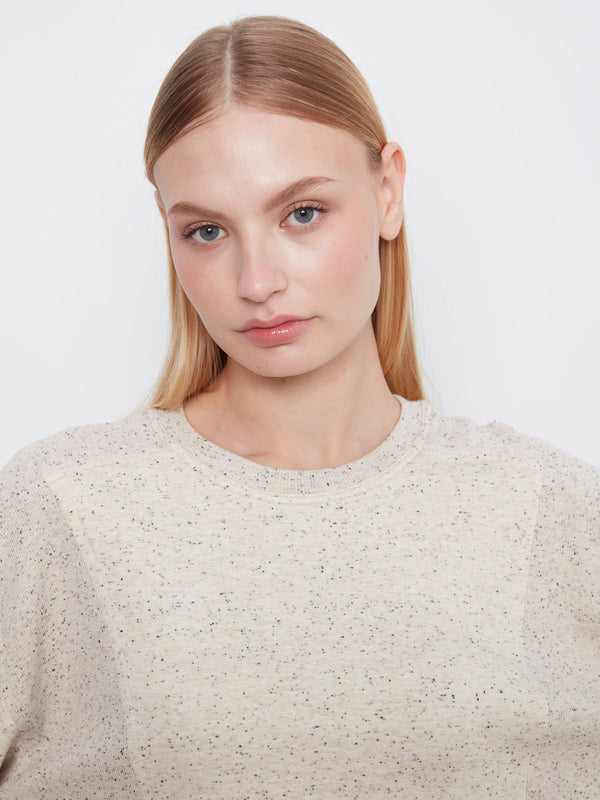 Soft Scuba Crew Neck Sweatshirt - Cookie & Cream
