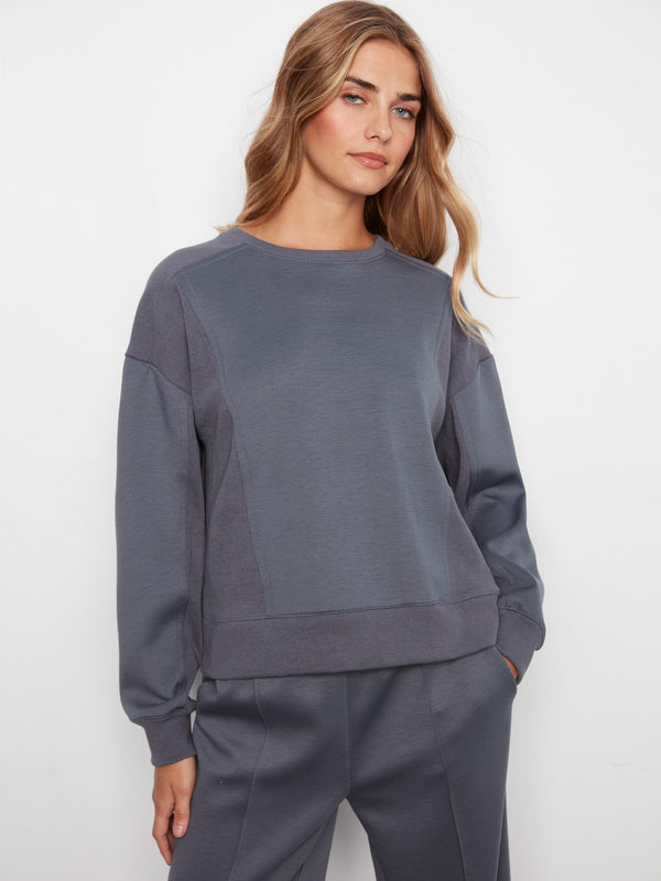 Soft Scuba Crew Neck Sweatshirt - Graphite