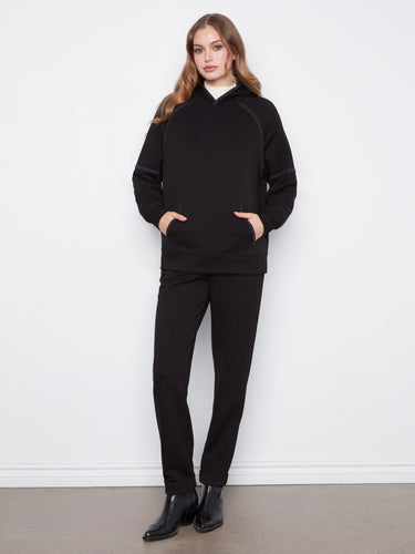 These pants boast a regular rise for a classic fit that complements every body type effortlessly. Fashioned by Charlie B.