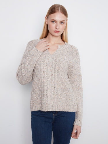 Long sleeves provide warmth and versatility in this chic sweater by Charlie B.