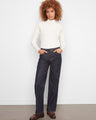 These jeans feature a straight leg design, offering a classic fit that pairs well with any top. By Charlie B.