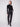 Embellished with rhinestones, these stylish black jeans offer a straight-leg cut for versatile wear by Charlie B.