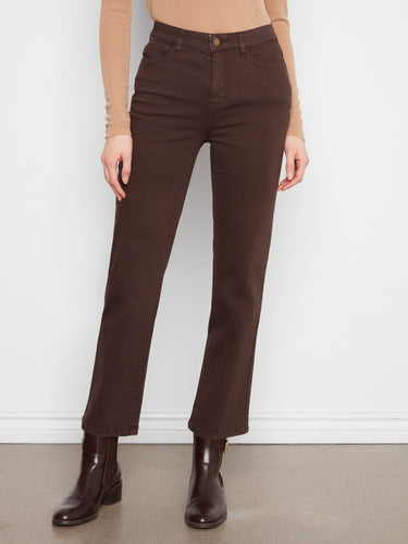 Experience comfort with the hidden elastic waistband on these stylish pants. Perfect for everyday wear by Charlie B.