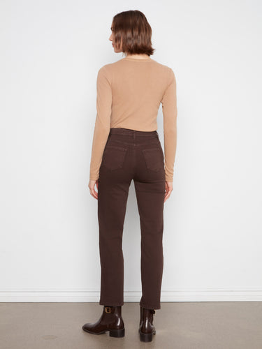 Designed with a long length, these pants provide an elegant silhouette that's perfect for any occasion by Charlie B.