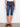 Model wearing indigo capri length pedal pushers with a flattering slim fit design by Charlie B.